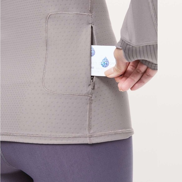Lululemon Zoned In Long Sleeve Lunar Rock size 6 - Picture 8 of 10